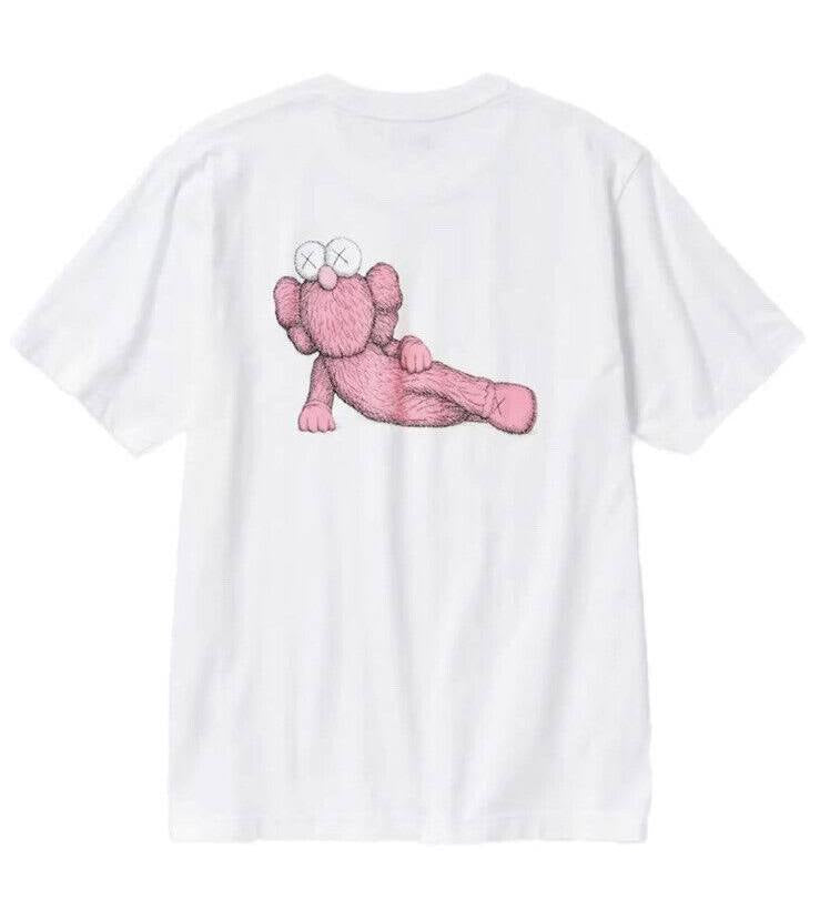 CAMISETA BLANCA KAWS UNIQLO PINK BFF