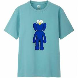 KAWS X UNIQLO BLUE KAWS T-SHIRT