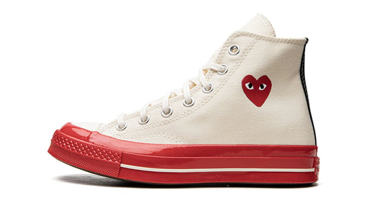 CONVERSE CHUCK TAYLOR 70 HI PRISTINE RED COMME DES GARÇONS