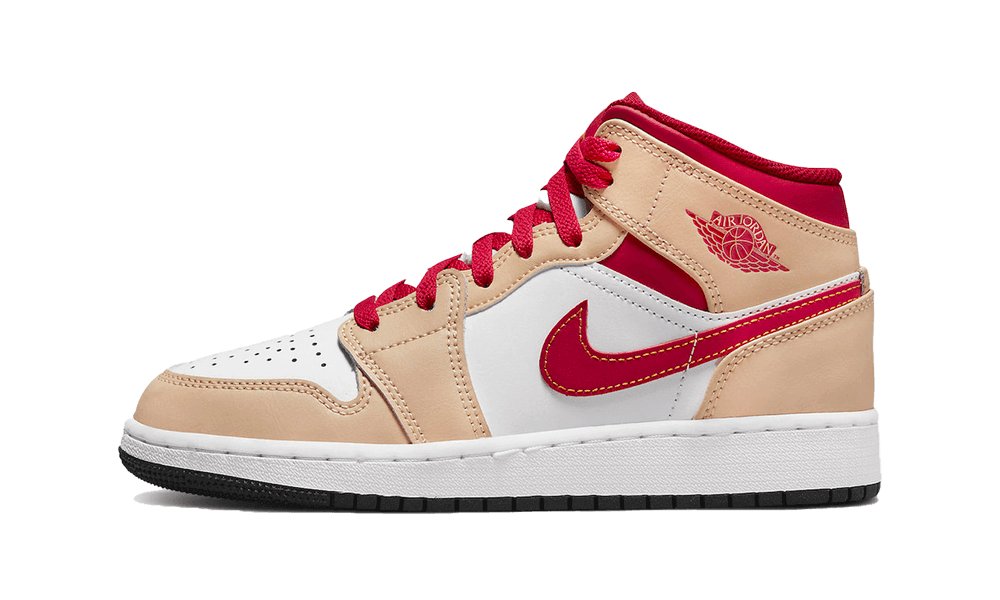 JORDAN 1 MID LIGHT CARDINAL GS - JEFA SNEAKERS MADRIDzapatillas