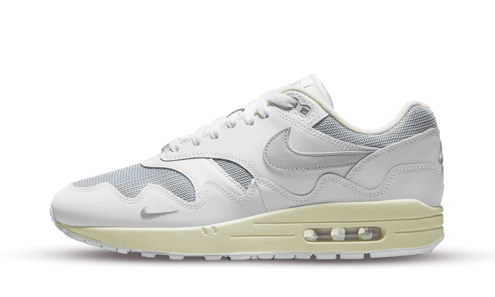 NIKE AIR MAX 1 PATTA WAVES WHITE SILVER