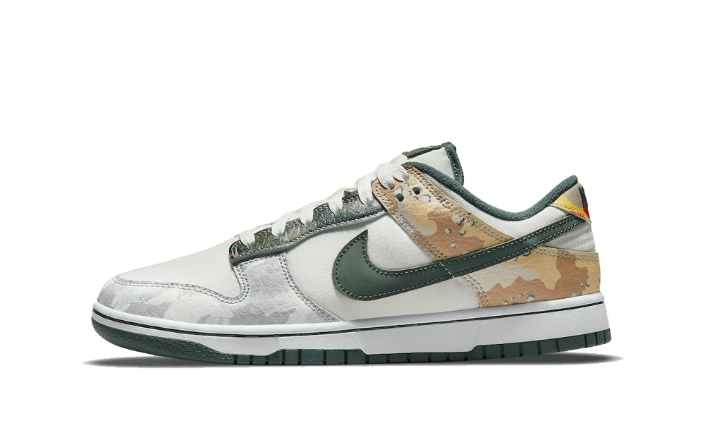 NIKE DUNK LOW SAIL MULTI-CAMO GS